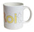 Detroit Rhythm Composer Text Mug, White Techno Coffee Cup, Well Done Goods