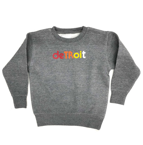 Detroit Rhythm Composer Toddler Crew Neck Sweatshirt, Heather Grey
