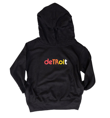Detroit Rhythm Composer Toddler Hoodie, Black Hooded Sweatshirt