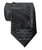 Detroit 1915 Subway Map Necktie, Dove Grey on Black Tie, Well Done Goods