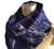 Navy Blue Detroit Blueprint Pashmina Scarf, MCS Train Station. By Cyberoptix