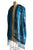 Teal Blue Detroit Blueprint Scarf, MCS Train Station. By Cyberoptix