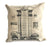 MCS Detroit Train Station Throw Pillow, Natural Cotton