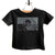 Detroit City Flag Infant & Toddler T-Shirts, 1940s Flag - Black on Black. Well Done Goods