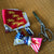 Modern Detroit City Flag Bow Tie, Ties to Detroit, Well Done Goods