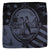 Original Detroit City Flag Pocket Square, Black on Gunmetal Grey, Well Done Goods