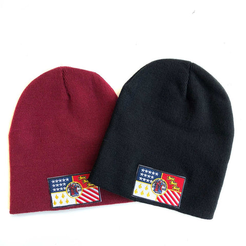 Detroit City Flag Skullcaps, Brimless Beanies