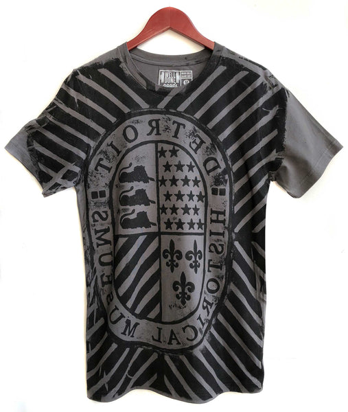 [THE MUSEUM VISITOR]★CHECK MIXED HENLEY NECK T-SHIRT Warehouse & Co. Lot 4601 Henley Neck T-Shirt Heather Grey