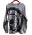 Manhole Cover Print Longsleeve T-Shirt, Storm Grey. Spirit of Detroit