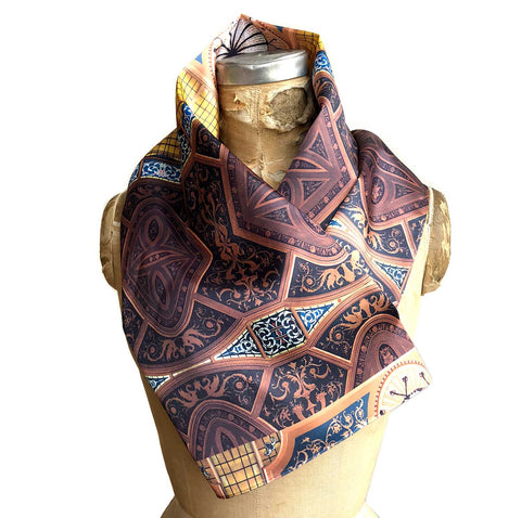 Michigan Opera Theatre Stained Glass & Plaster Ornament Scarf