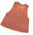 Detroit Rhythm Composer Cropped Women's Raw Edge Racerback Tank Top, Heather Sunset