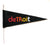 Vintage Style Detroit Felt Pennant Flag, 4 color on black. Well Done Goods