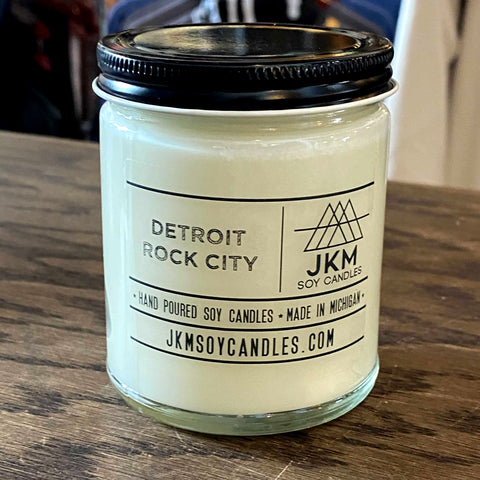 Detroit Rock City Candle: JKM Soy Candles - Large 9oz Size