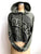 Manhole Cover Women's Cropped Pullover Hoodie, Military Green - Detroit Tire Print