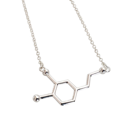 Dopamine Molecule Pendant Necklace, Well Done Goods