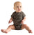 Eastern Market Baby Onesie, Grey Text Print Creeper, Well Done Goods