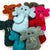 Elephant: Cute Animal Wool Felt Finger Puppets - Fair Trade Craft from Nepal