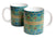 Fisher Building Mosaic Mugs, Detroit Architectural Detail Coffee Cup