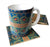 Fisher Building Mosaic Detail, Detroit History Coffee Coaster, Well Done Goods