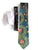 Fisher Building Mosaic Tie, Floral Print Necktie, by Cyberoptix