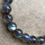 White Labradorite (Rainbow Moonstone) Stone Bead Mala Stretch Bracelet