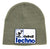 Detroit Techno Fun Police Patch Skullcap, No-Cuff Brimless Beanie