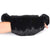 Fuzzy Hand Warmer Fanny Pack, Black Faux Fur - like a muffler!