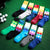 Geometric Woven Golf Socks