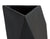 Large Black Geometric Triangle Vase, Ceramic Flower Planter, Well Done Goods