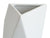Large White Geometric Triangle Vase, Ceramic Flower Planter, Well Done Goods