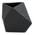 Small Black Geometric Triangle Vase, Well Done Goods