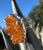 Large Citrine Geode Cluster Raw Stone Adjustable Ring, Silver or Gold Electroplate
