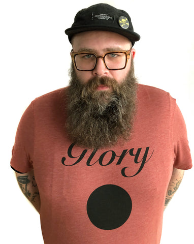 Glory Hole Print T-Shirt, heather clay.  Well Done Goods