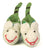 Spotted Tiger Wool Booties, Green Tiger Booties, by Well Done Goods