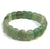 rounded - Green Aventurine Large Flat Stone Bead Mala Stretch Bracelet