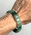 Green Aventurine Large Flat Stone Bead Mala Stretch Bracelet