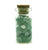 Assorted Tumbled Crystal Chips in Small Glass Bottle
