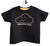 Happy Little Cloud Black Toddler T-Shirt, Well Done Goods