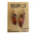 Red Quartz Crystal Electroformed Earrings, Hematoid Quartz
