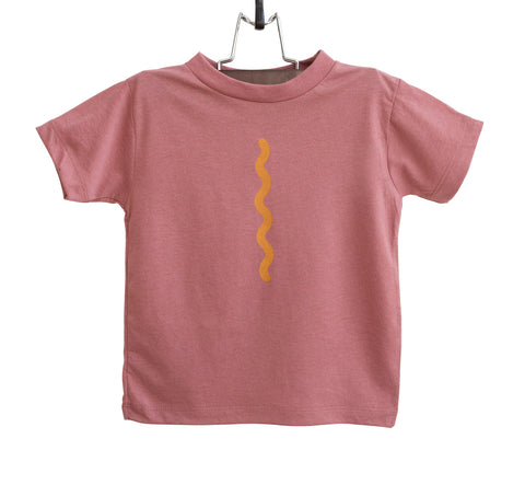 Hot Dog Mustard Stripe Toddler T-Shirt, Well Done Goods