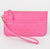 Quilted Wristlet Wallet. Black, blue or hot pink