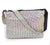 Metal Mesh Shoulder Bag: Iridescent White