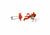 Dark Orange Koi Fish Cufflinks, Well Done Goods