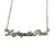 Lafayette Park Silver Script Necklace, Detroit Neighborhood Pendant, Well Done Goods
