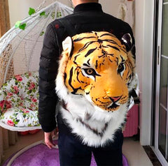 Plush Tiger Head Backpack medium or large size Well Done Goods by Cyberoptix
