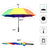 Large Rainbow Golf Umbrella, Double Vented Canopy