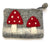 Light Grey Mushroom Wool Felt Zipper Pouch - Fair Trade Craft from Nepal