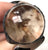 Lodolite Sphere Ring. Garden Quartz Lens, Large Electroformed Copper Band - size 5.5