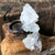 Clear Quartz Crystal Cluster Rings, Thin Electroformed Copper Band