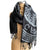 Manhole Cover Bamboo Scarf, Black. Detroit Tire Print Pashmina by Cyberoptix